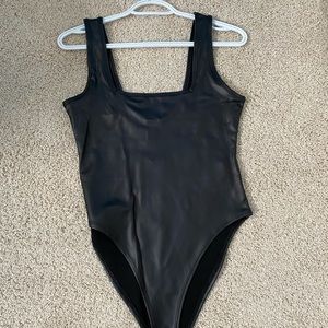 Leather body suit